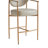 Upholstered Counter Stool with Metal Frame-118574582