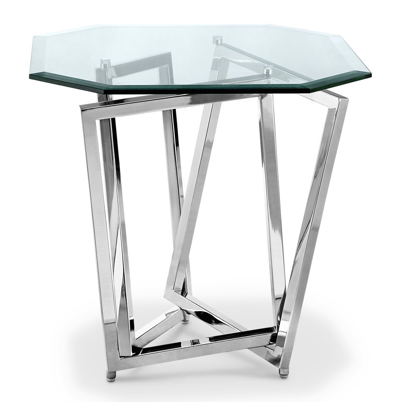 Glass Top End Table