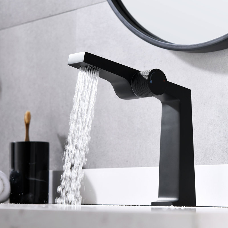 Single-handle Bathroom Faucet, Matte Black