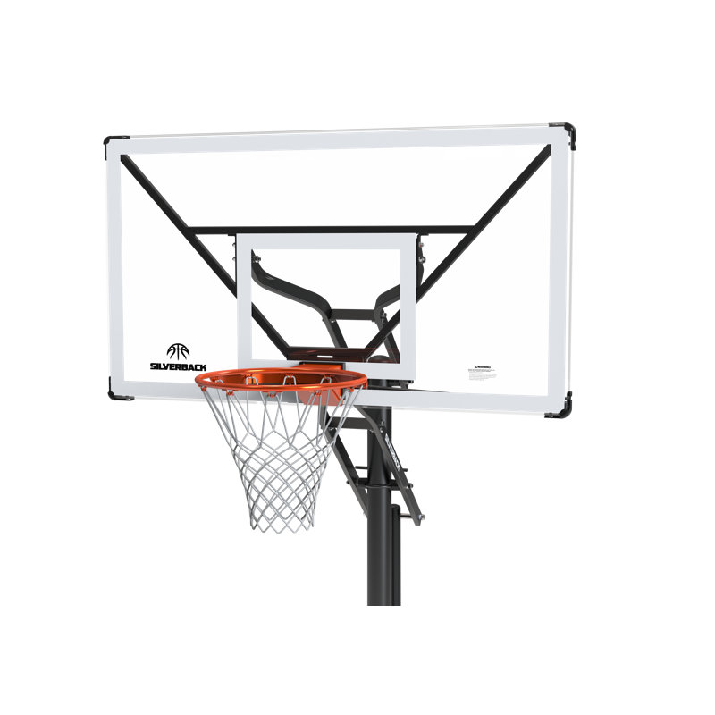 Panier de basketball en argent Silverback - 60 pouces NXT