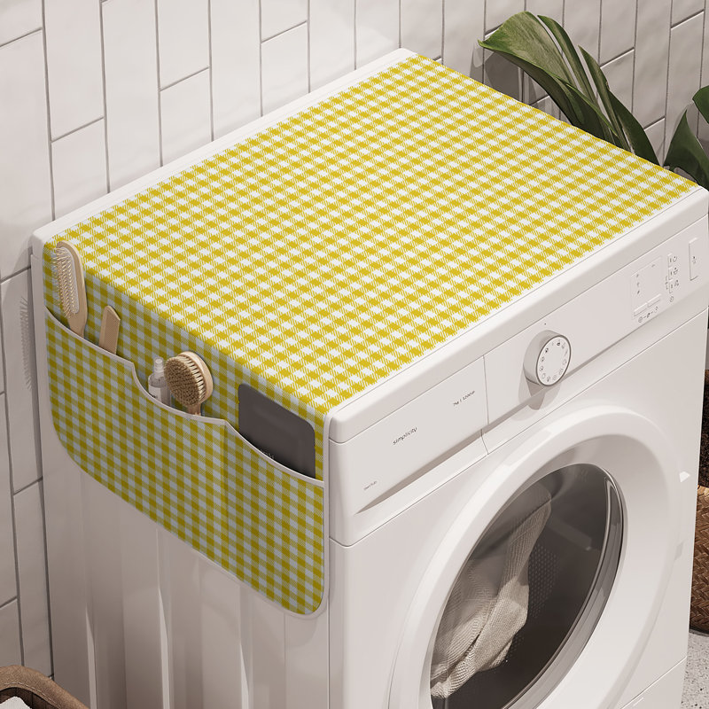 East Urban Home - jaune et blanc - ensemble de 2 machines à laver 47 po x 18,5 po - jaune