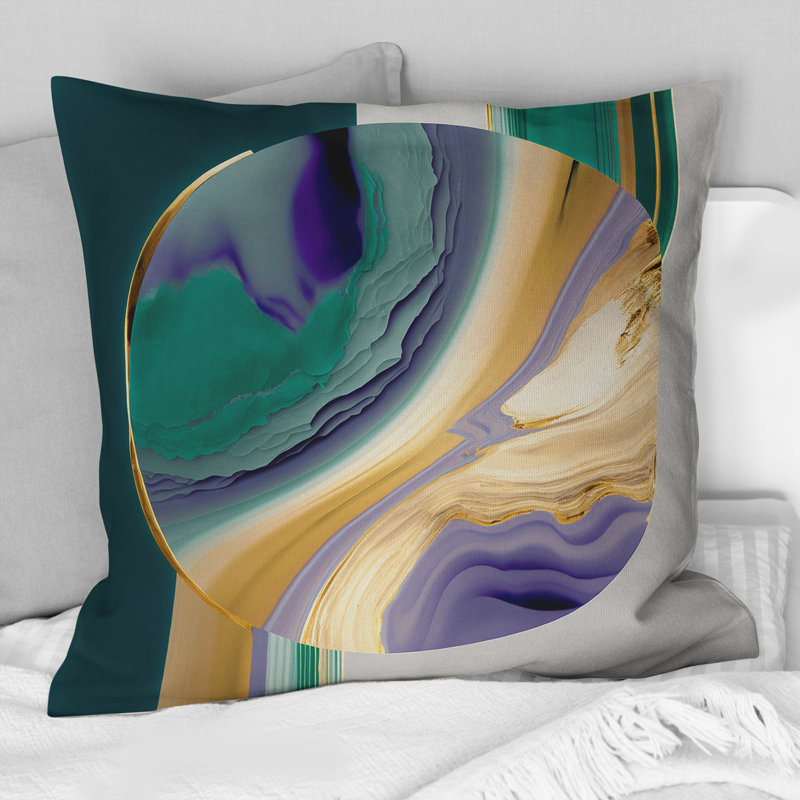 Coussin Bold Expression Art II - Abstract Spirals
