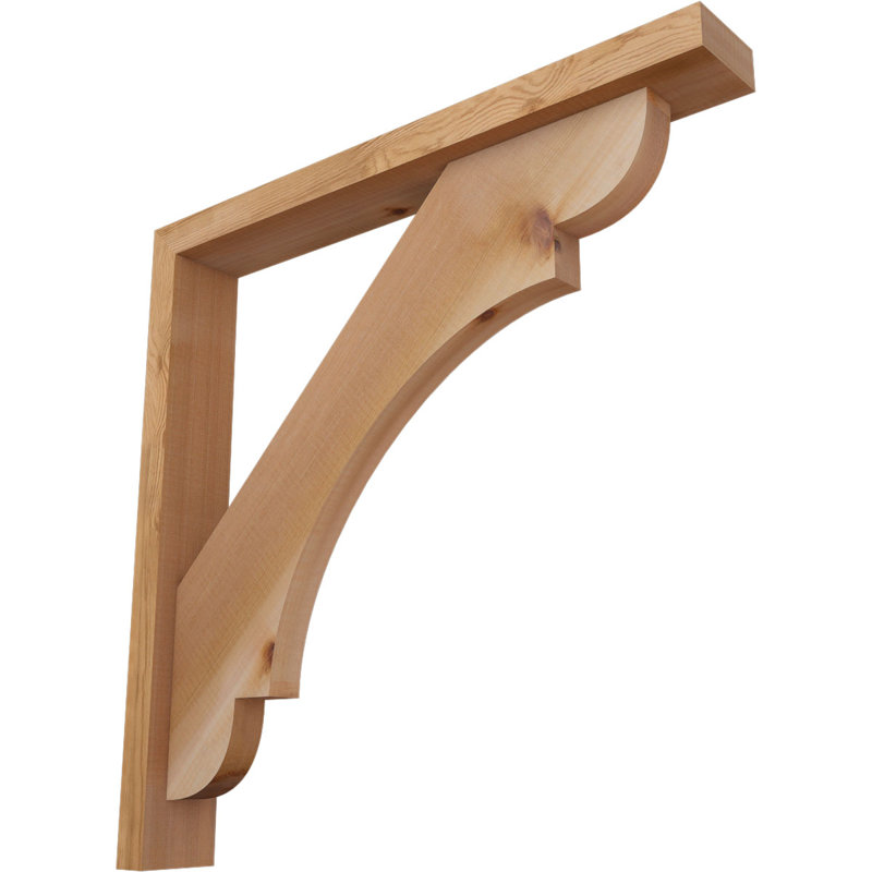 Support de bloc olympique avec entretoise décalée, 26 x 26, Cèdre rouge occidental de l 3 1/2 po (lisse)