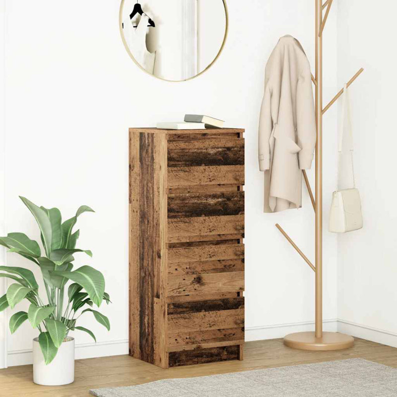 Sideboard 37.5X35x99 Cm Engineered Wood, Old Wood