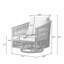 Ensemble de chaises de patio pivotantes avec coussins et table de bout Lenno-667472723-652765035