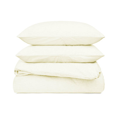 French Linen And Cotton Duvet Cover & Sham Set