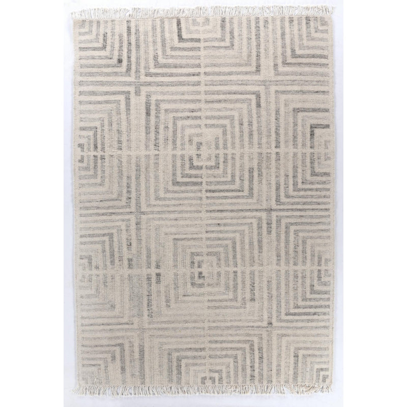 Vintage Rectangle Geometric Flatweave Kilim, Rectangular 140 x 200cm