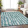 Premium Machine Washable Prisco Teal Rug