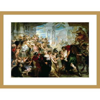 «The Rape of the Sabine Women» par Peter Paul Rubens, impression giclée encadrée