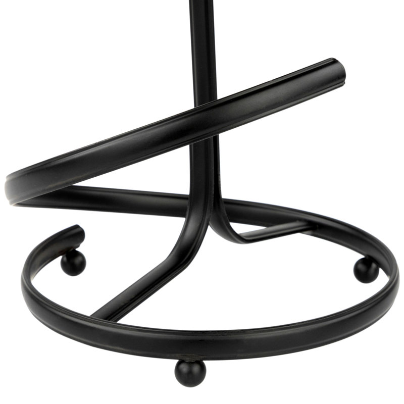 Porte-serviettes en papier sur pied, Noir