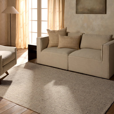 Hakkback Maddock Handwoven Solid Natural Area Rug