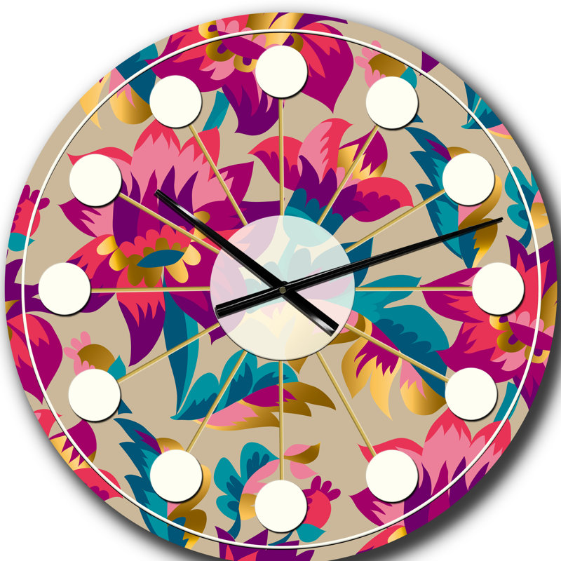 Horloge murale moderne Mid-Century, Grand