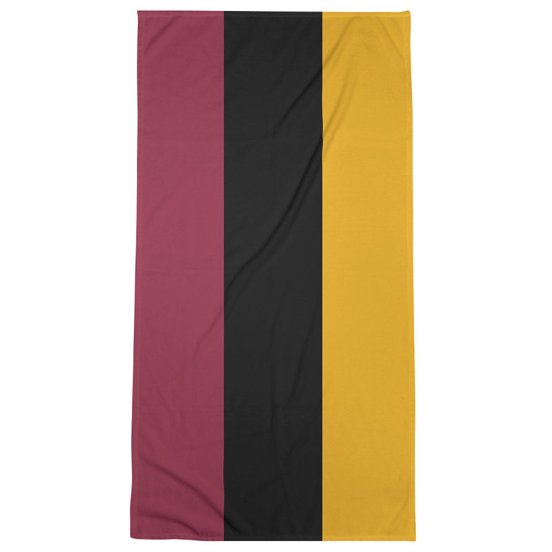 Microfiber Bath Towel, Atlanta Throwback Football Yellow Accent