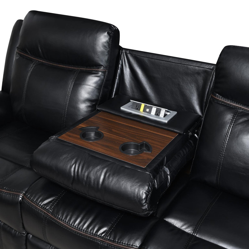 Montez Upholstered Home Theater Seating with Cup Holder