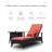 Outdoor Leisure Waterproof Pe-Woven Metal Frame Adjustable Beach Lounge Chair