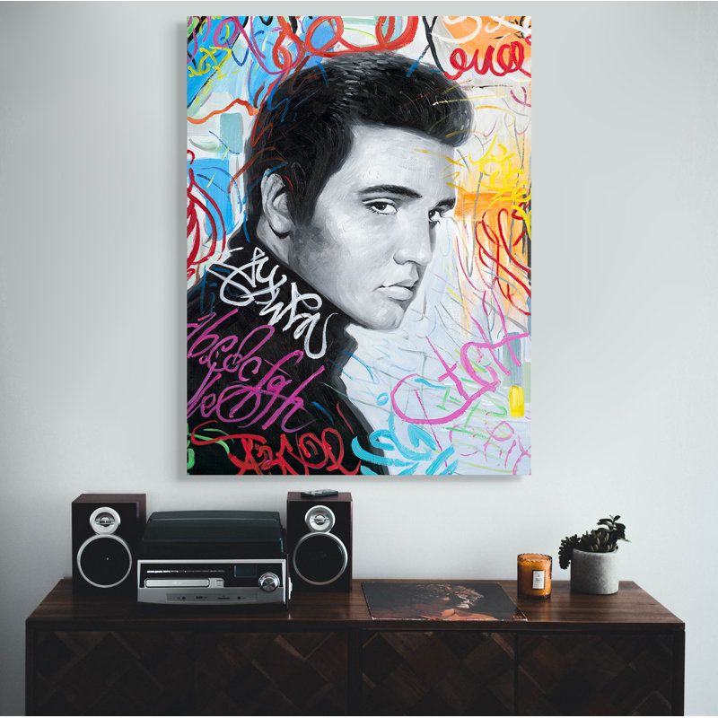 Elvis - Wrapped Canvas Painting