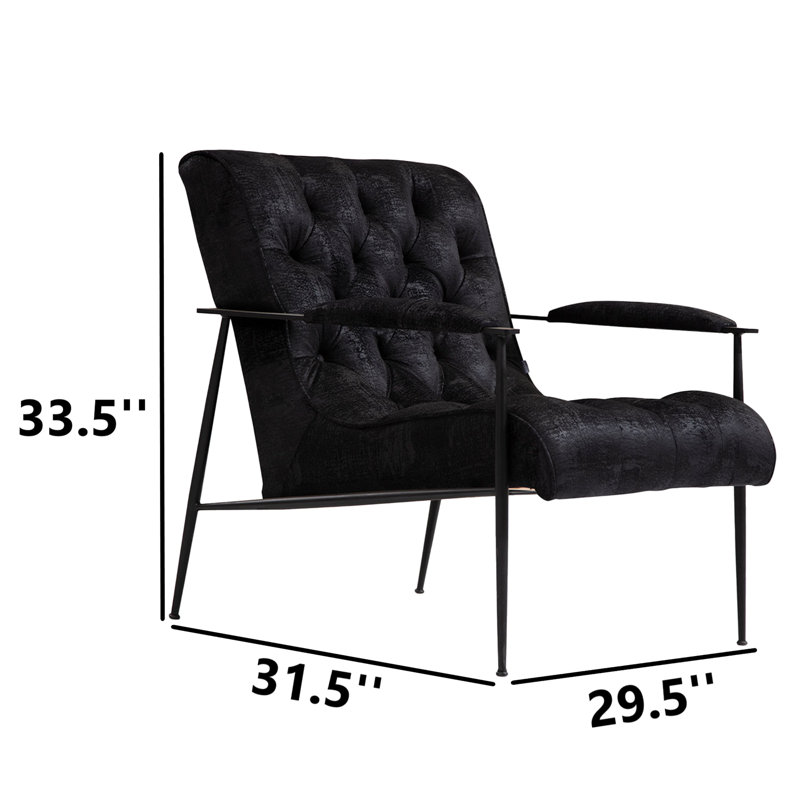 Metal Legs Wing Chair
