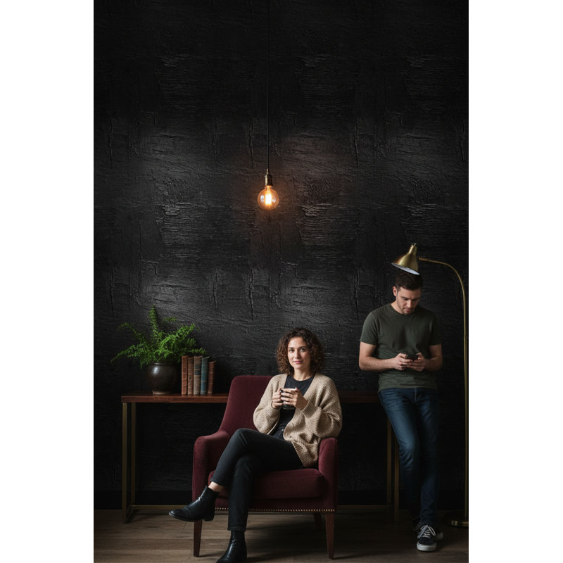 Abstract Wallpaper Black Wall Mural