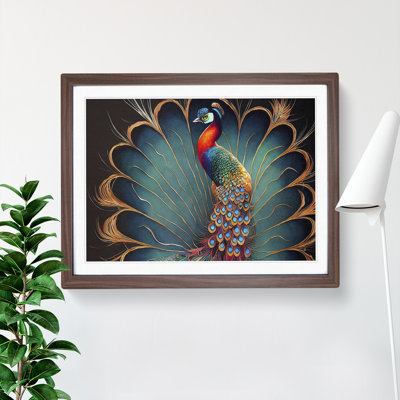 XH1022-6847X Peacock - Picture Frame Print