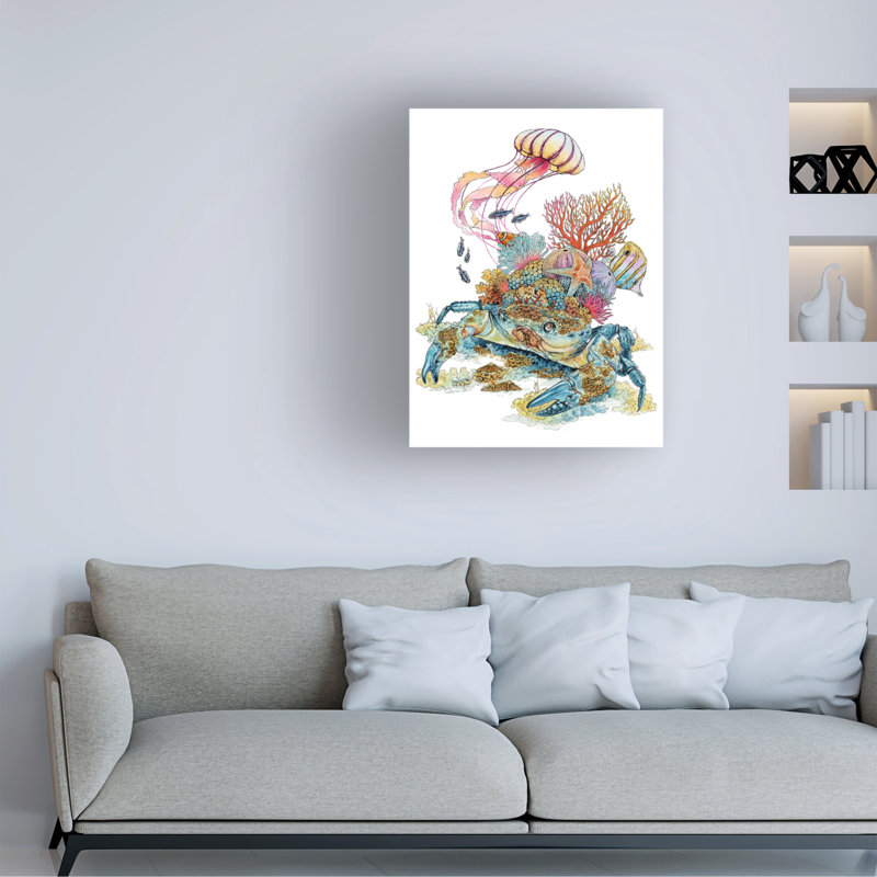 «Bolle qui bouge avec la marée sur toile» par Lea Chaillaud, H 47 po x l 35 po x P 2 po