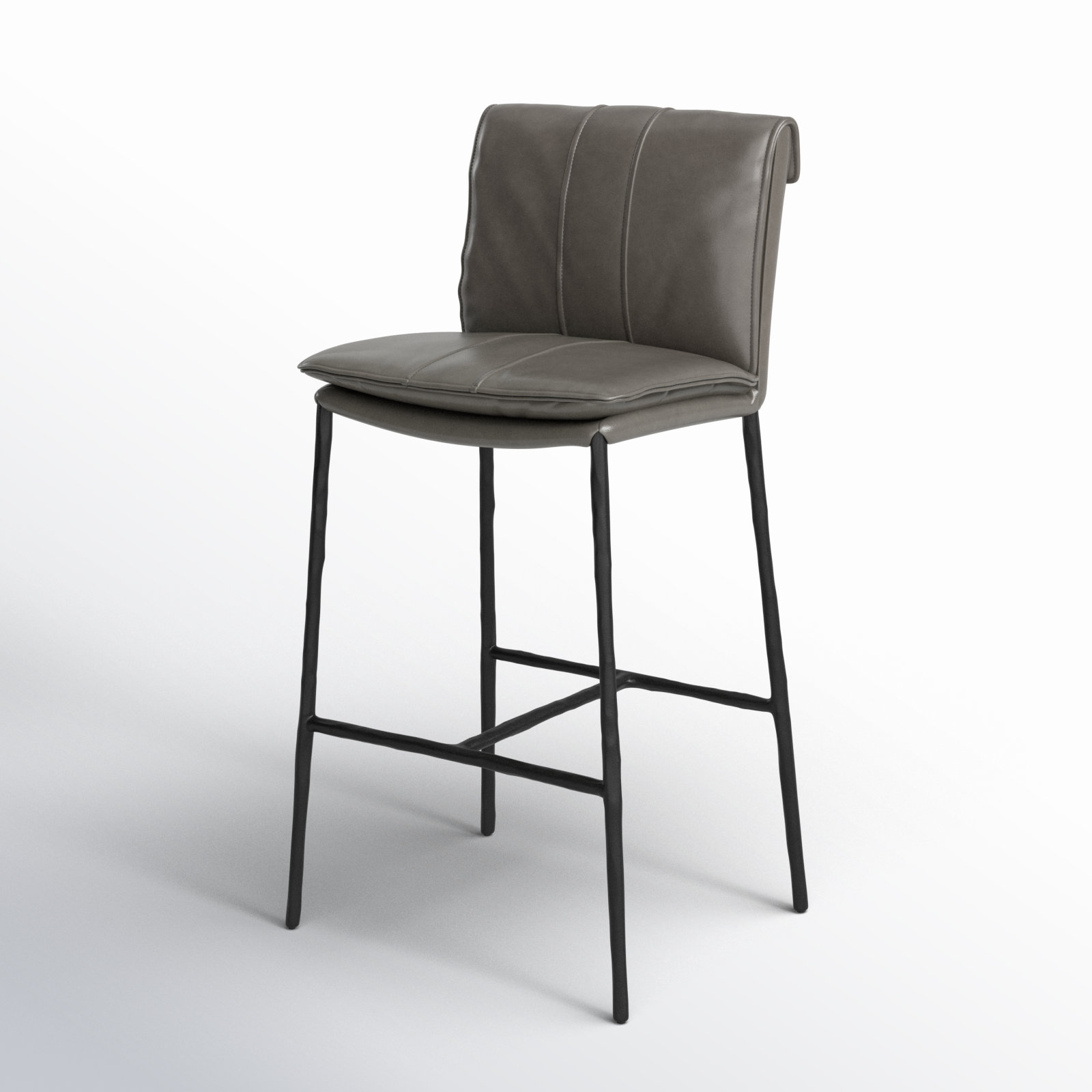 Mayer Bar and Counter Stool, Counter Stool (27" Seat Height), Pewter Gray