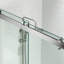 Porte de douche coulissante double sans cadre de 66 à 72 po de largeur x 76 po de hauteur avec quincaillerie en acier inoxydable, verre trempé transparent de 5/16 po (8 mm) | Sécuritaire, résistant à l'explosion-120568265