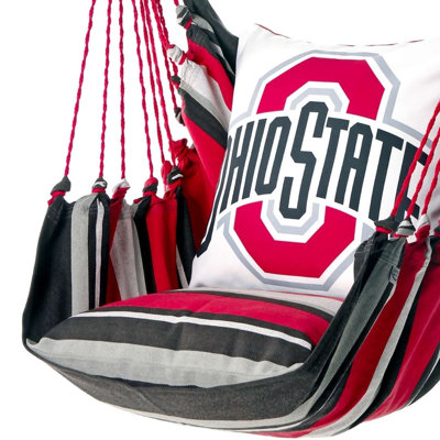 Ohio State Buckeyes Athletic Logo Hammock Chair Swing in Scarlet and Gray