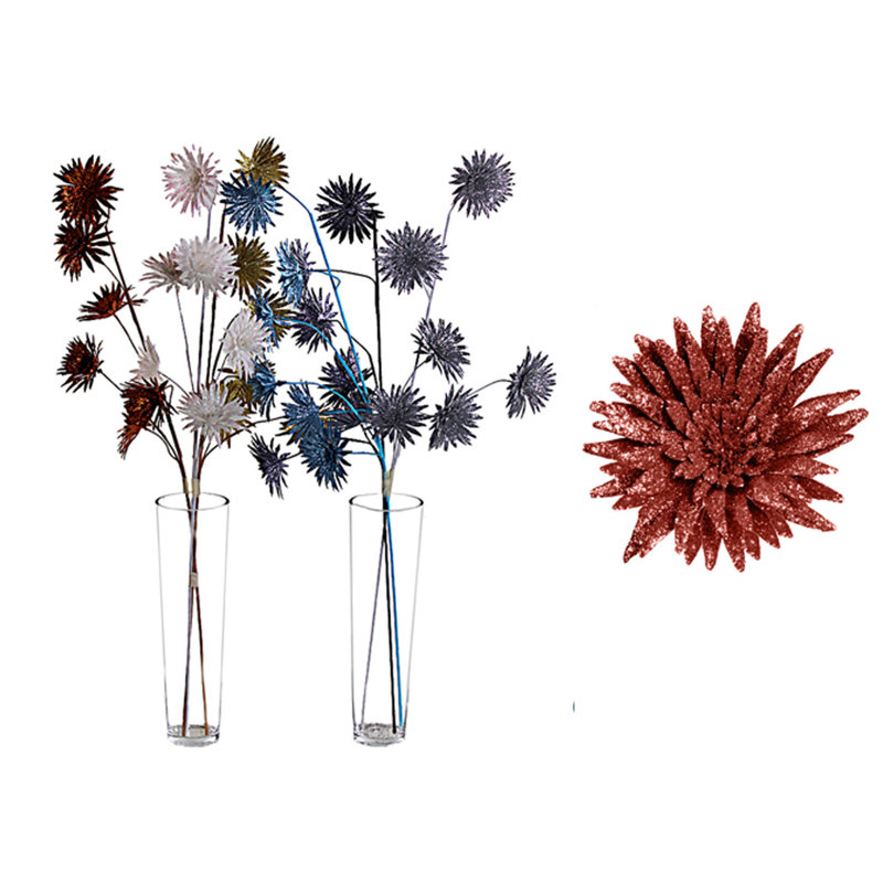 Tiges de marguerites artificielles, Rouge