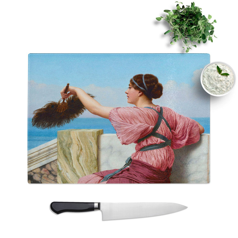 A Signal by John William Godward Chopping Board, 0.4cm H x 20cm W x 29cm L