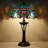 Tiffany Table Lamp Blue Green Stained Glass Desk Lamp 16X16X24 Inches Jewelry Baroque Style Reading Light