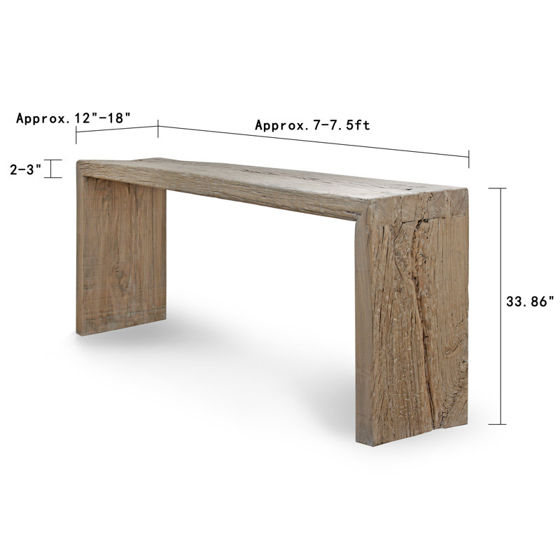 87'' W Solid Wood Console Table