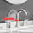3 Hole Brushed Nickel Widespread Bathroom Sink Faucet With Pop - Up Drain, 360 Swivel Spout, Precise Temperature And Flow Regulation 8 Inch Independent Hot Cold Handles-128956871