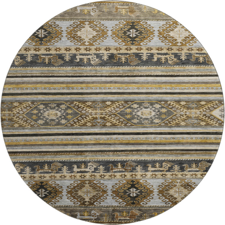 Premium Machine Washable Marasco AMF1626 Global Rug