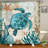 Nalston Cotton Blend Shower Curtain with Hooks Included