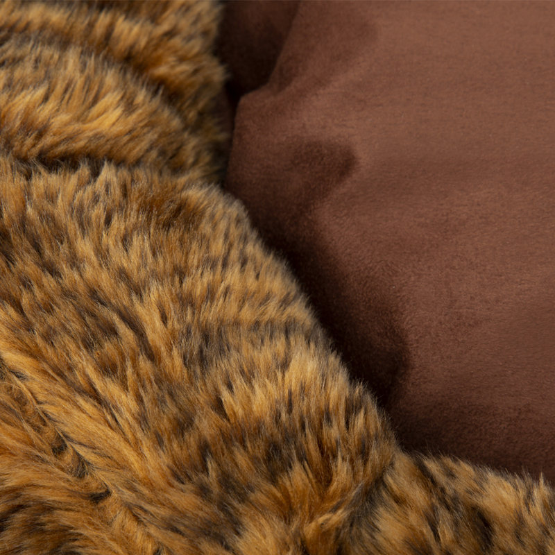 Cub Polyester Pet Bed, Brown/Saddle Brown