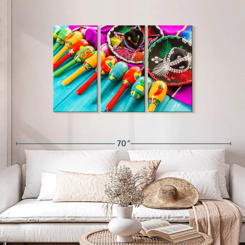 Maracas de la fête mexicaine Lelend, H 28 po x l 45 po