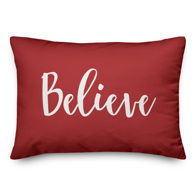 Housse et insert de coussin rectangulaire Believe