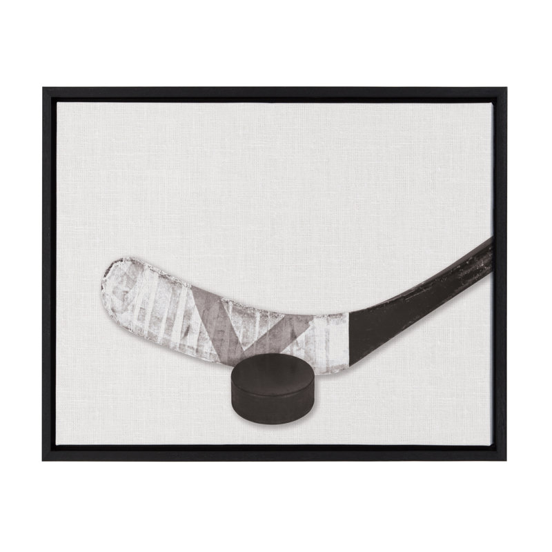 «Hockey Portrait», reproduction d'art sur toile encadrée