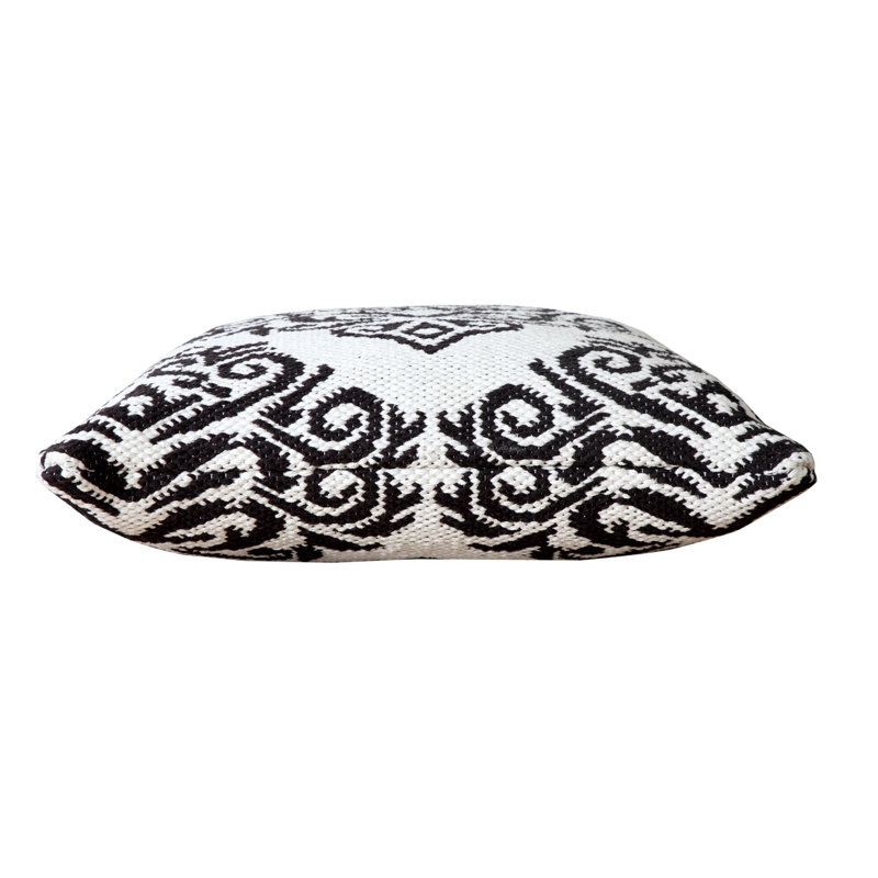 Coussin Classic, Blanc / noir, Housse de coussin seulement - sans coussin