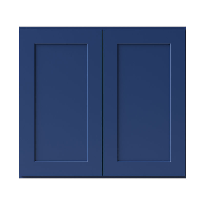 Armoire de four, Shaker bleu, 33" W x 30" H x 24" D