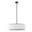 24" 5-Light Pleated Drum Chandelier-1404054220