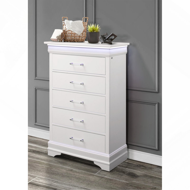 COFFRET BLANC CHARLSTON AVEC DEL, Blanc