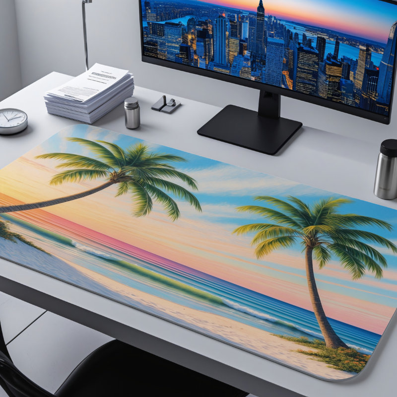 Polyester Desk Pad, 23.6x13.8