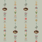 NeoClassical Stripe - Antique Glaze Wallpaper
