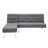 Upholstered L-Shaped Sectional Reversible