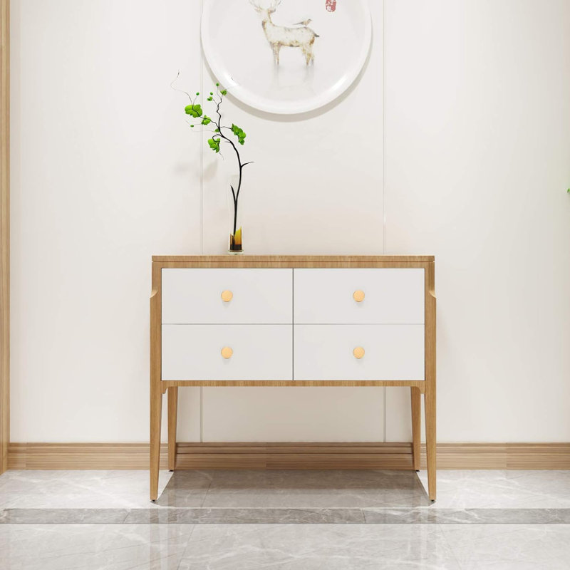 Boutons d'armoire en laiton, paquet de 6 poignées de quincaillerie d'armoire de cuisine en or brossé, boutons de tiroir ronds pour poignées de porte de garde-robe de meuble de rangement, tournevis inclus pour une installation facile