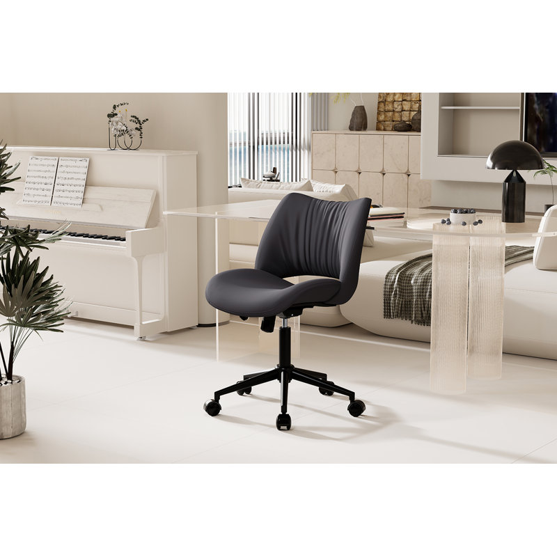 Chaise de bureau Natalka, Mauve gris
