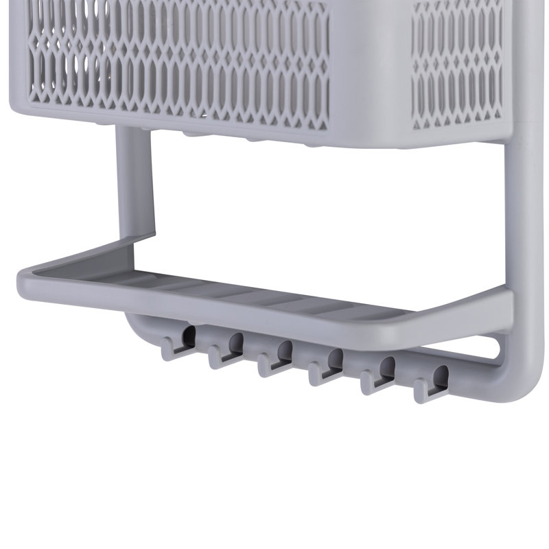 Suction Shower Caddy, Gray