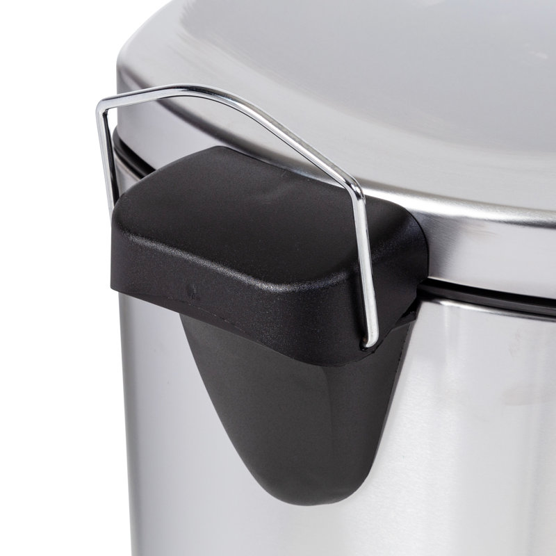 Poubelle à pédale en acier inoxydable 13,2 gallons
