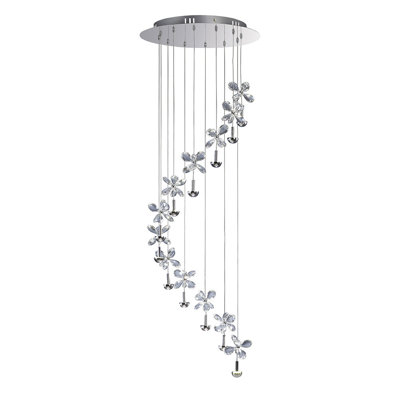 12 - Light Crystal LED Chandelier